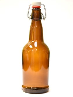 EZ Cap Bottles - 500ml/16oz Amber Swing Top