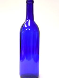 750ml Cobalt Blue Bordeaux Bottle