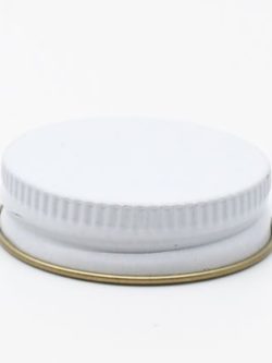 Screw Cap, 38mm, White Metal