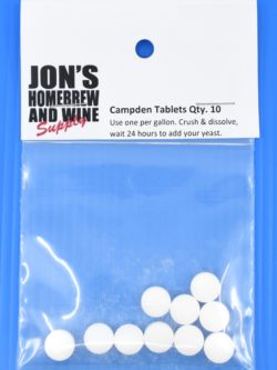 Campden Tablets (Potassium Metabisulfite)