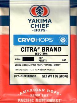 Citra® Hops - Cryo - 1oz.